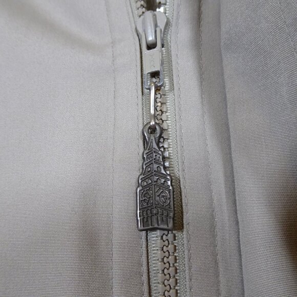 London Fog Zip Front Jacket Men's 40 Reg Beige Removable Faux Fur Lined Classic - Picture 5 of 14